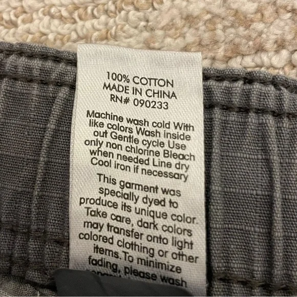 PacSun Grey Baggy Cargos Elastic Waist Jean  Size XS - Picture 4 of 7